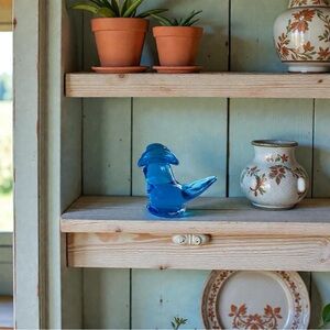 Y2K Leo Ward for Terra Studios Ozarks Blue Bird of Happiness with Cowboy Hat